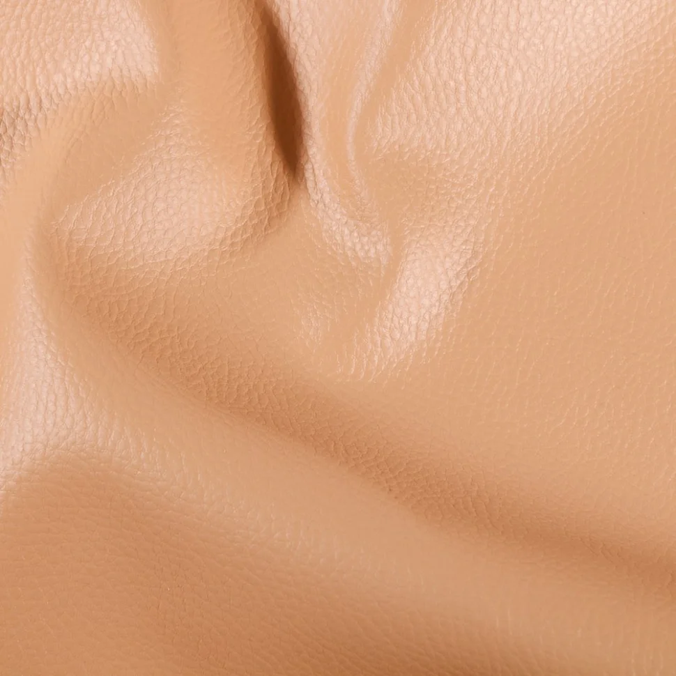 Coupon Simili cuir d'ameublement uni Cappuccino - Coupon de 40 cm