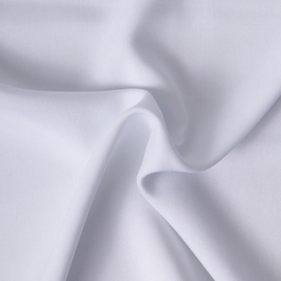 Tissu Viscose uni Blanc