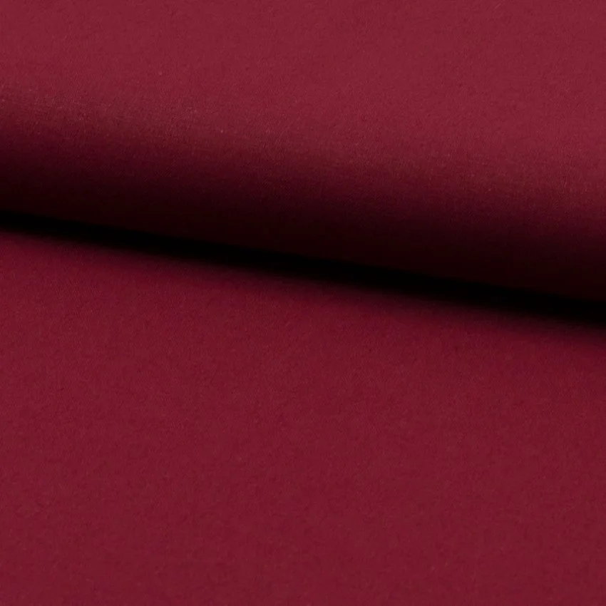 Coupon Tissu Coton uni Bordeaux - Coupon de 40 cm