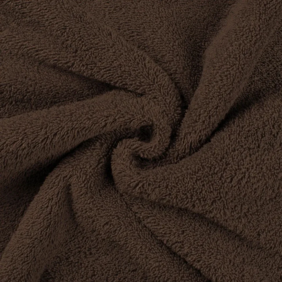 Coupon Tissu Eponge légère 320 g/m² Chocolat - Coupon de 20 cm