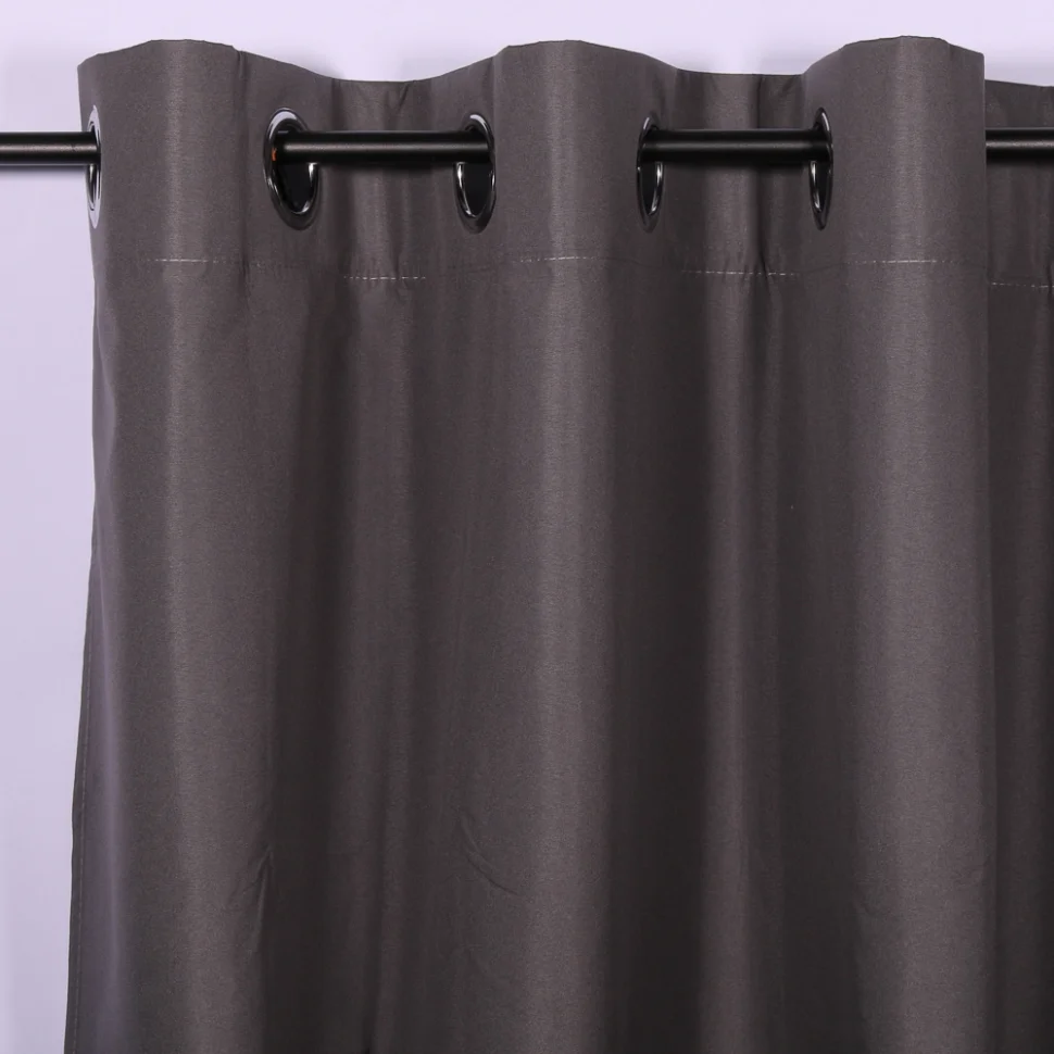 Rideau occultant Craftine 140 x 260 cm Microfibre Unie Monpazier Anthracite